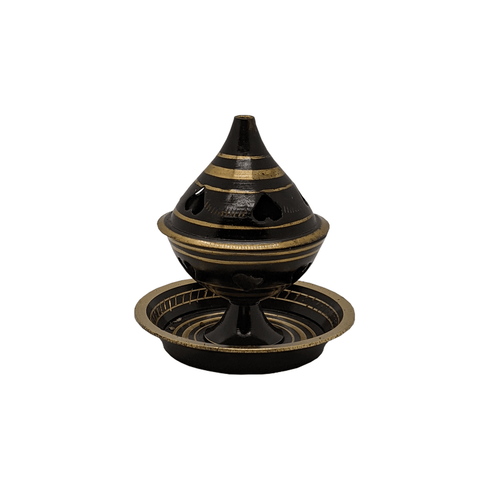Wholesale Brass Cone Burners - Heart Black