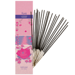 Flore Canadian Incense Lavender pink rose and flowers on beach with blue lake and pink sun 20 sticks package