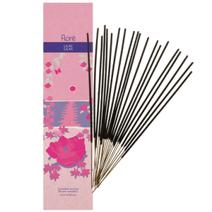 Flore Canadian Incense Lilac pink rose and flowers on beach with blue lake and pink sun 20 sticks package